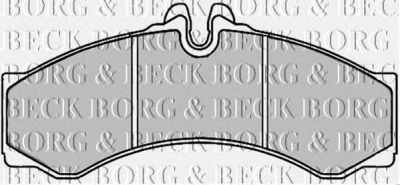 BORG & BECK bbp2247 -  Комплект тормозных колодок, дисковый тормоз